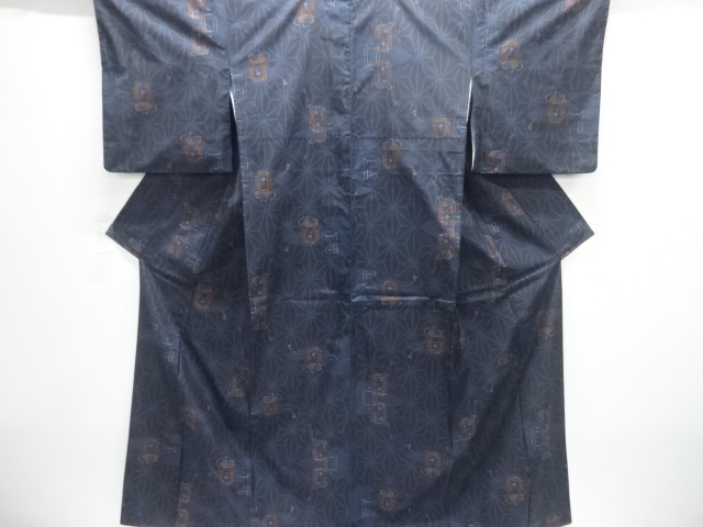 Japanese Kimono / Tsumugi Omeshi Silk